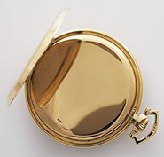 International Watch Company 14K Yellow Gold Pocket Watch - Original Black Dial