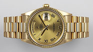 Rolex Oyster Perpetual Day-Date 18238 - Champagne Roman Numeral Dial