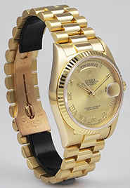 Rolex Oyster Perpetual Day-Date 18238 - Champagne Roman Numeral Dial