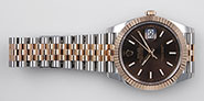 Rolex Oyster Perpetual DateJust 41mm 18K/SS Everose Gold - 126331 - Chocolate Dial