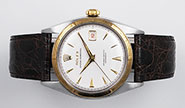 Rolex Oyster Perpetual 18K/SS - White Dial Index Bezel