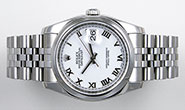 Rolex Oyster Perpetual DateJust 116200 - White Roman Dial