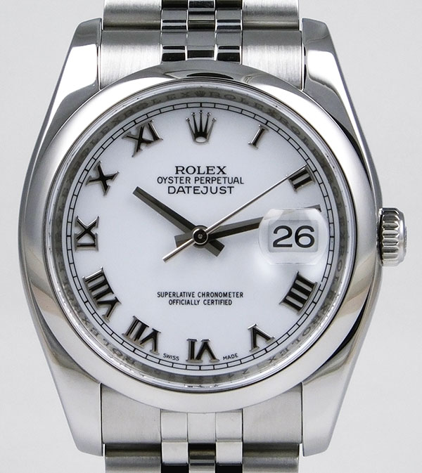 rolex oyster perpetual datejust white face