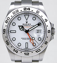 Rolex Oyster Perpetual Explorer II 216570 - White Dial