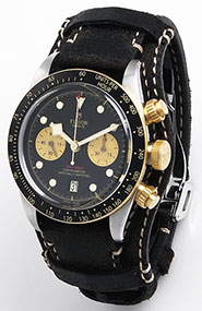 Tudor Black Bay Chronograph in 18K/SS Dark Brown Leather 79363N