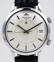 Jaeger LeCoultre Memovox Steel Jumbo - Silver Dial