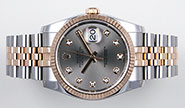 Rolex Oyster Perpetual DateJust 16233 - Champagne Diamond Dial