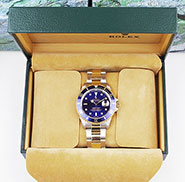 Rolex Oyster Perpetual Submariner 16613 18K/SS Black Dial Black Bezel