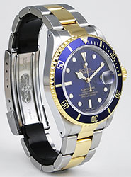 Rolex Oyster Perpetual Submariner 16613 18K/SS Black Dial Black Bezel