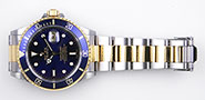 Rolex Oyster Perpetual Submariner 16613 18K/SS Black Dial Black Bezel