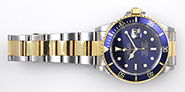 Rolex Oyster Perpetual Submariner 16613 18K/SS Black Dial Black Bezel