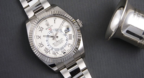 Rolex Oyster Perpetual Sky-Dweller 18K White Gold 326939 - Ivory White Dial