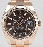 Rolex Oyster Perpetual Sky-Dweller 18K Everose (Pink) Gold 326935 - Chocolate Dial