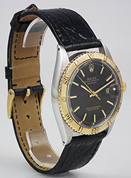 Rolex Oyster Perpetual DateJust Turn-o-Graph 1625 Black Dial 1967