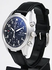 IWC Pilot's Pilots Watch Mark Chronograph IW371701- Black Dial