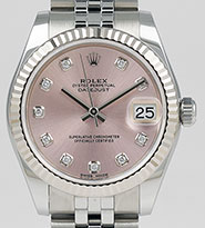 Mid Rolex Oyster Perpetual DateJust 178274 - White Factory MOP Mother-of-Pearl Dial