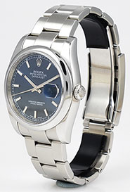 Rolex Oyster Perpetual DateJust 116200 - Dark Blue Metallic Dial