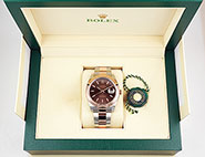 Rolex Oyster Perpetual DateJust 41mm 18K/SS Everose Gold - 126301 - Chocolate Dial