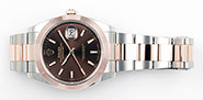 Rolex Oyster Perpetual DateJust 41mm 18K/SS Everose Gold - 126301 - Chocolate Dial