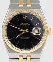 Rolex OysterQuartz 18K/SS 17013 - Original Black Dial