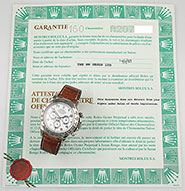 Rolex Oyster Perpetual Zenith Daytona 18K White Gold 16519 White Dial