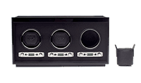 Wolf Meridian Triple Watch Winder In Black